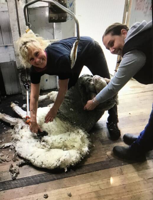 "An instructor told me I wouldn't last the week, but here I am shearing now, 36 years later. I was accepted because I didn't give up," Tasmanian shearer Val Byers said.