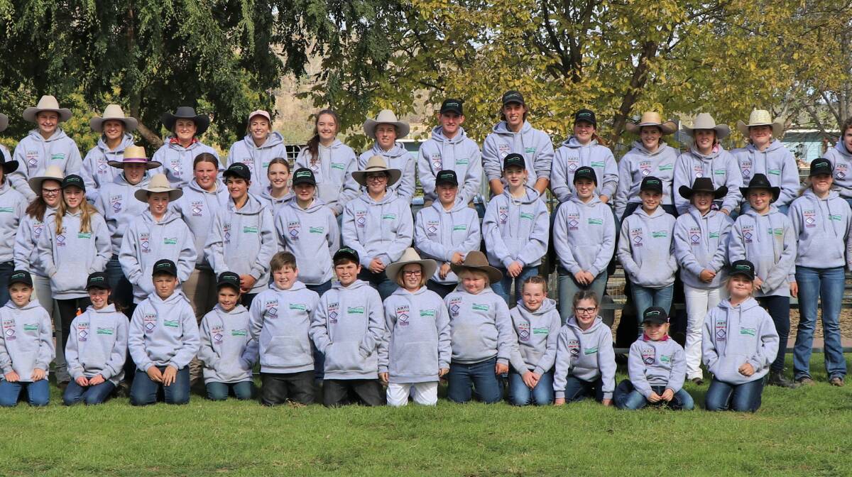 Murray Grey Youth Stock Show participants and committee. Photo supplied.