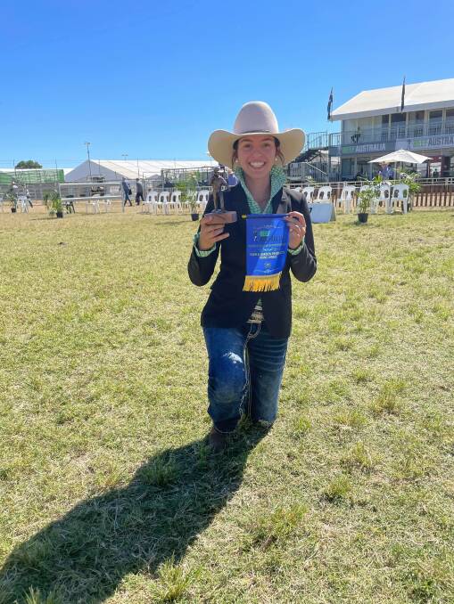 Eighteen-year-old Micquella Grima won her age division in the Beef Australia 2021 Young Judges competition. 