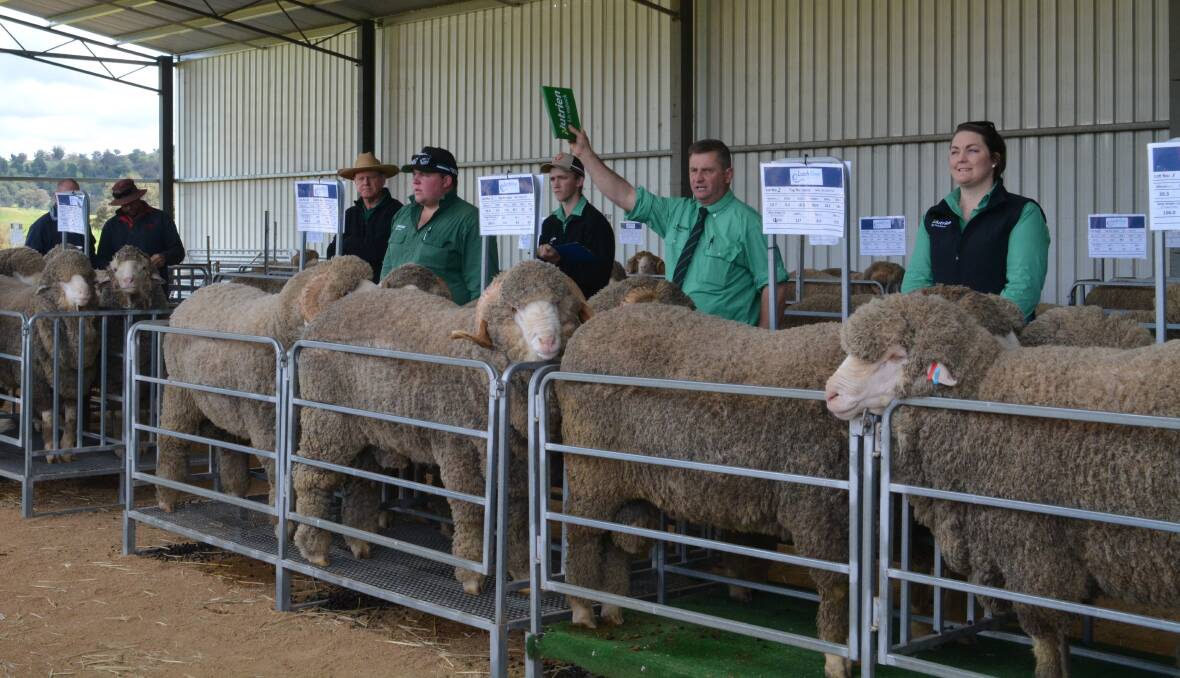 Auctioneer Rick Power from selling agents Nutrien said the Chalkers' investment in the Merino industry is second to none, and it has paid off and will continue to be rewarding in the long-term.