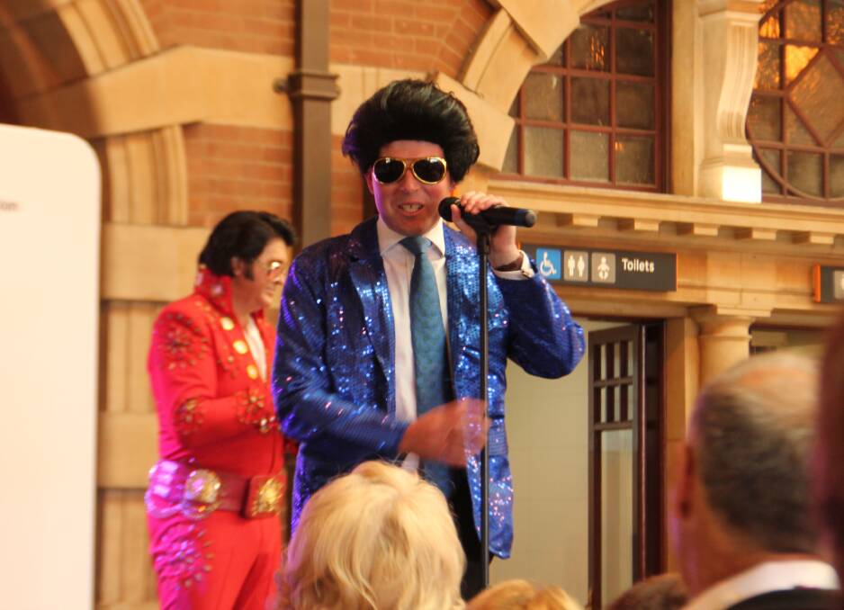 Tourism Minister Adam Marshall, promoting the 2018 Parkes Elvis Festival. 