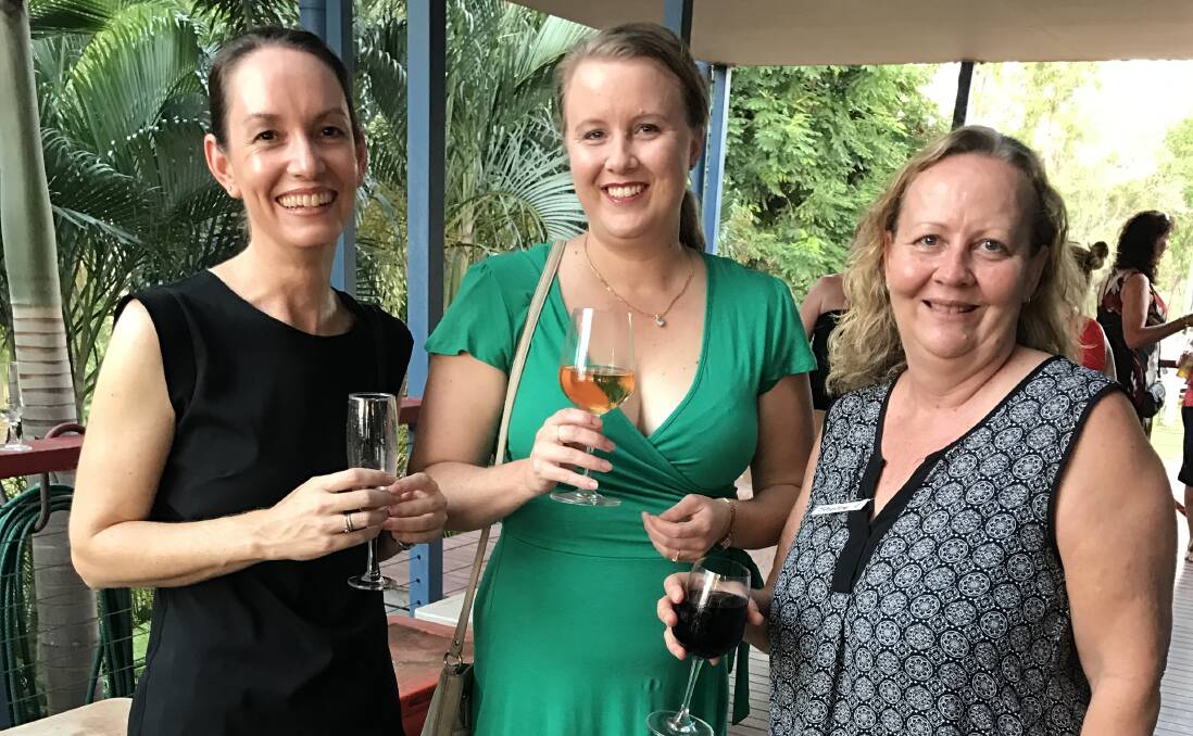 Empowerment: Guest speaker Melissa Winks, one of only two female managers at  Rio Tinto Alcan, joined Jacinta Strong and Shelly Lyon at the National Rural Women's Coalition women event in Weipa at the weekend.