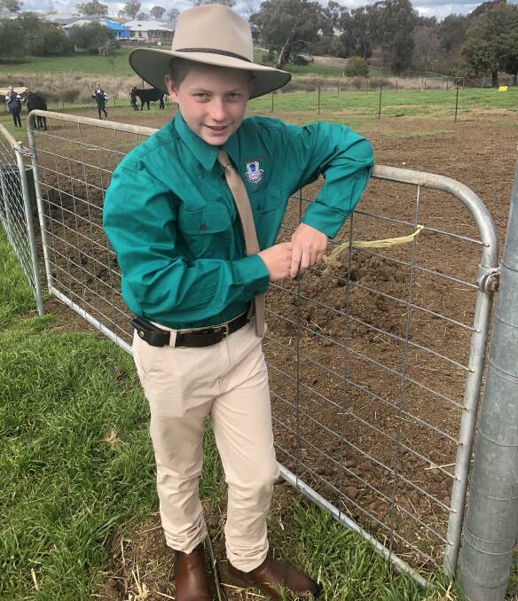 READY: Tom Marcantelli, 13, of The Riverina Anglican College will compete in the auctioneers competition this weekend. Picture: Nikki Reynolds