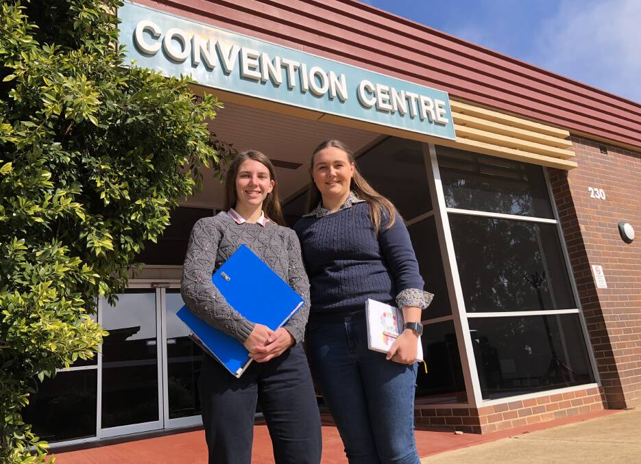 INFLUENTIAL: Students, Gabrielle Goldsworthy and Abbey Glover are looking forward to an upcoming event featuring influential women in agriculture. Picture: Nikki Reynolds