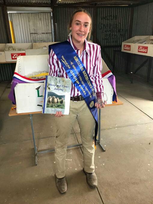 SUCCESS: Clarissa Peasley, Year 11 at St Paul's College Walla Walla, won the Zone wool judging and came third in the zone cattle junior judging. Picture: Emma Finemore