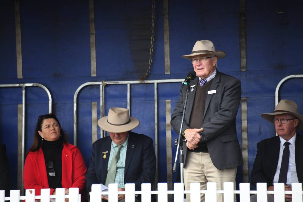 Chris Edwards was awarded with honourary life membership of Dubbo Show Society. Picture by Amy McIntyre 