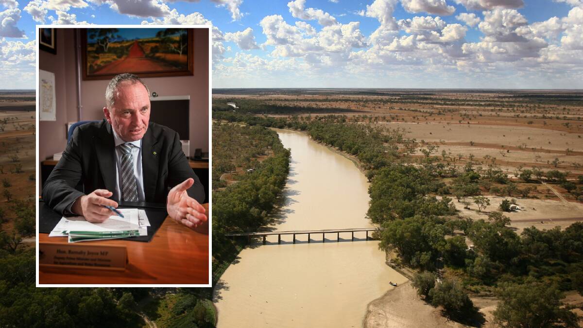 Water fight: Barnaby Joyce says $80m buyback was at arms length