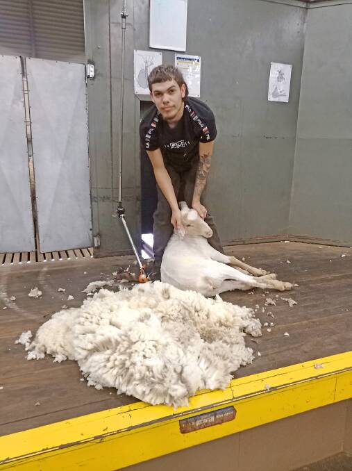Dubbo's Tyron Cochrane thrives in the TAFE NSW environment, learning his trade as a shearer.