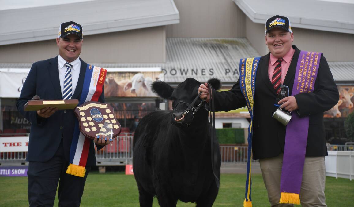 ALPA New South Wales young auctioneers winner Michael Purtle, Purtle Plevey Agencies, Manilla, and runner-up Justin Oakenful, Elders Inverell.