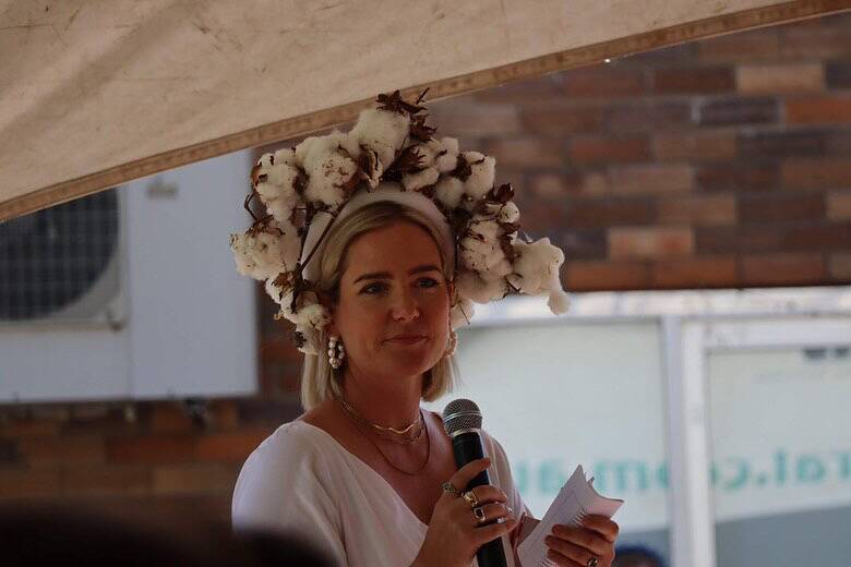 Emily Herbert, Tamworth, was MC for the Fibre to Fashion lunch. Picture by Codie Millgate Photography