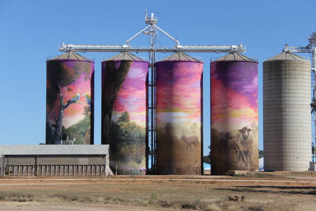 The Thallon silos following their launch in 2017.