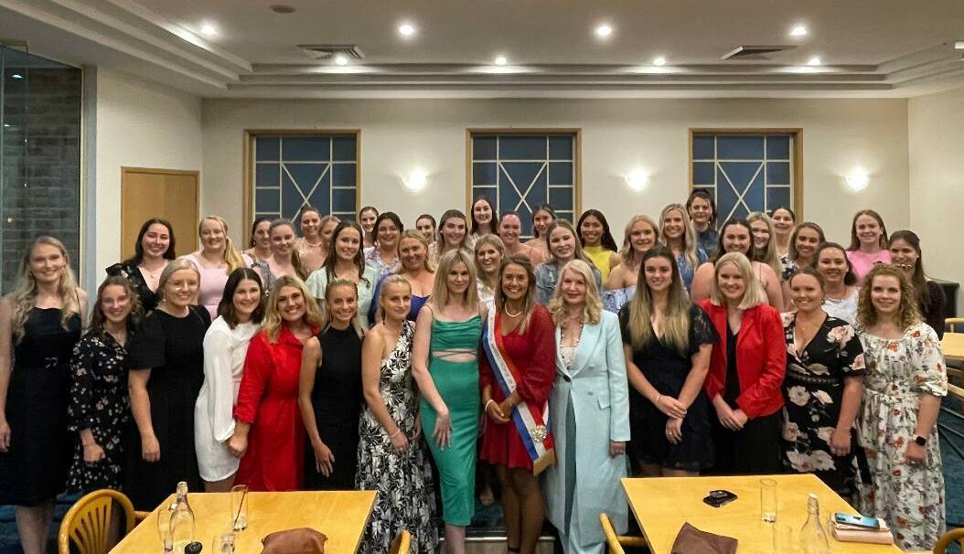 Participants in the Young Woman Etiquette Development Course, Dubbo, in January. Picture supplied