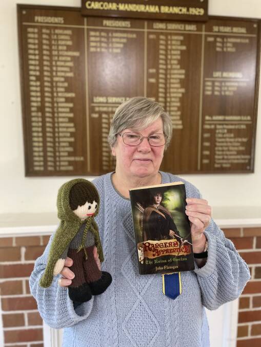 Angela Cowan, Blayney, with one of her book character inspired toys she handcrafted. Picture by Julia Wythes