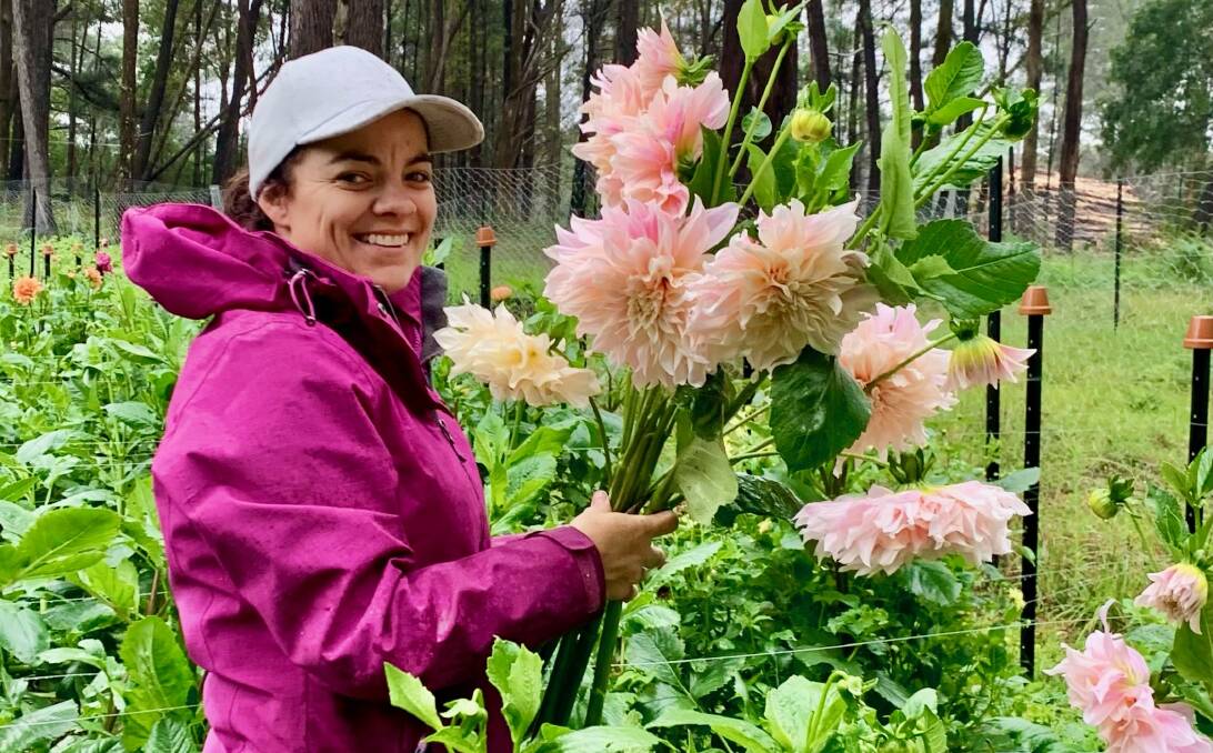 Southern Highlands Flower Farm co-owner Jen Foster is running guided tours of her farm at Penrose. Picture supplied
