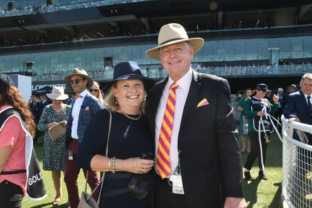 Dubbo's Colleen and Peter Dwyer were trackside cheering on their home-bred galloper Spring Charlie who finished second in the Provincial Championship Final.