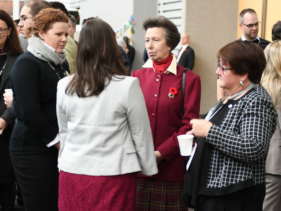 Caitlin McConnel meeting HRH The Princess Royal at the 2018 RASC Conference in Edmonton, Canada.