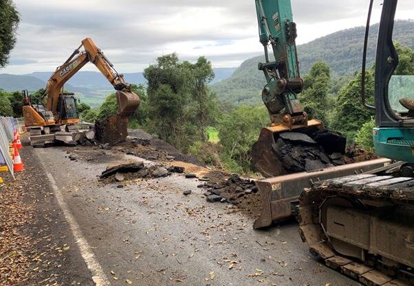 Transport for NSW crews and a specialist contractor have restored the road over Barrengarry Mountain. Photo: Transport for NSW