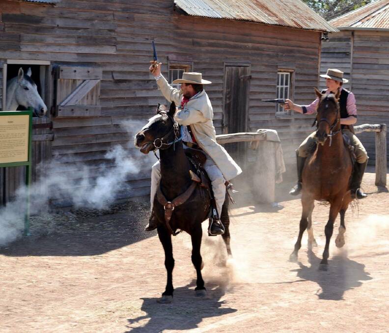 Gold Trails Reenactments' bushrangers will put on a show at Crookwell. Picture supplied