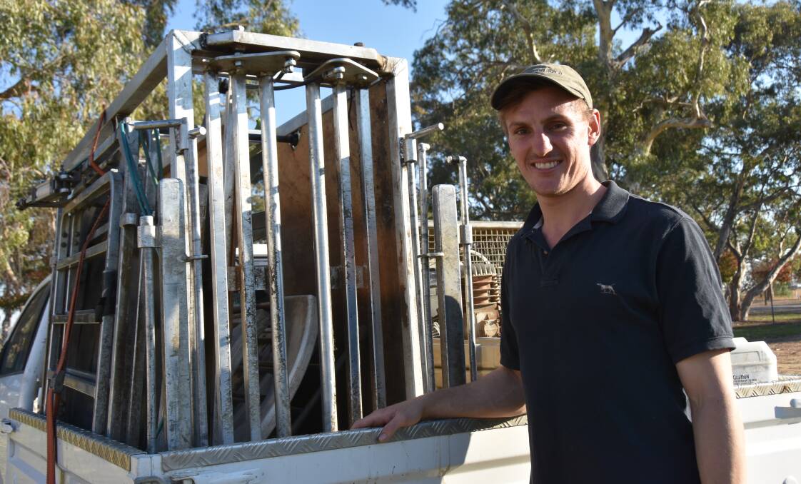 ON TIME: Cousins Merino Services scanner Josh Cousins says timing of pregnancy scanning is critical.