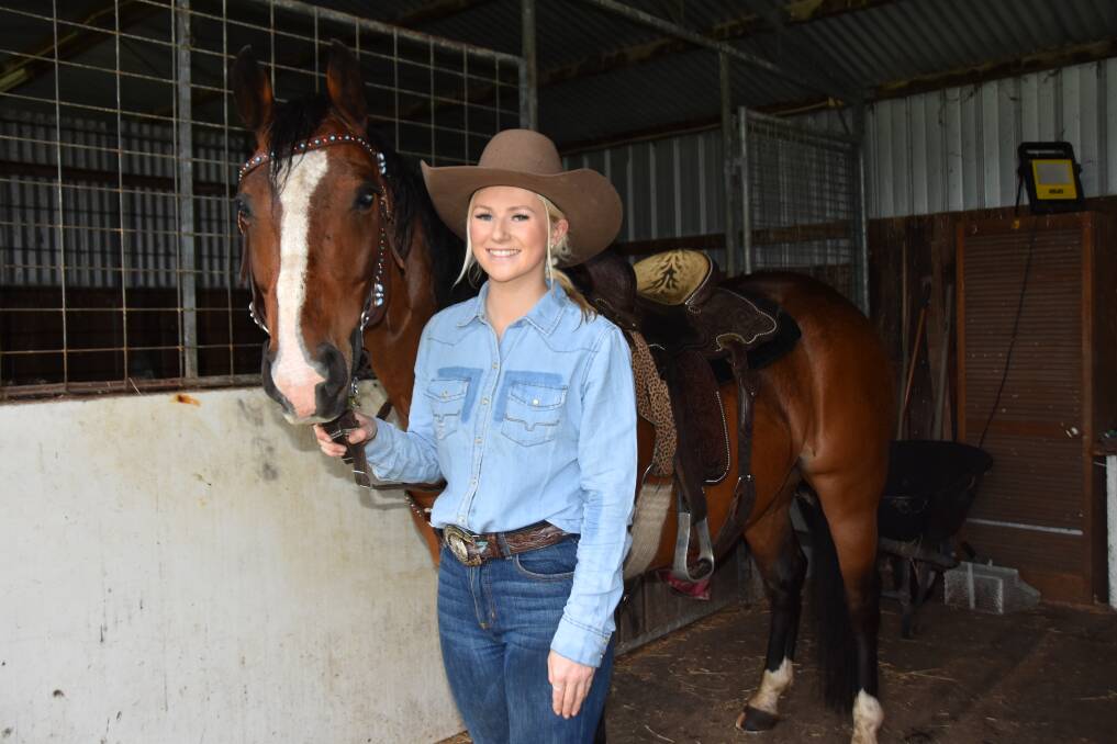 Morgan McLean, Mount Gambier, and her horse Slick are proving a great team in the sport of barrel racing. Picture by Catherine Miller