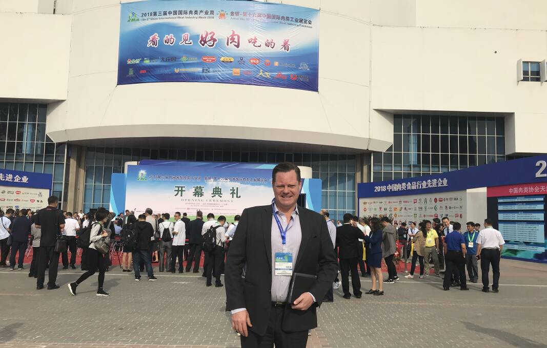 TRADE MATTERS: Australian Meat Industry Council boss Patrick Hutchinson in China, working on strengthening commercial ties in an effort to help improve chilled access.