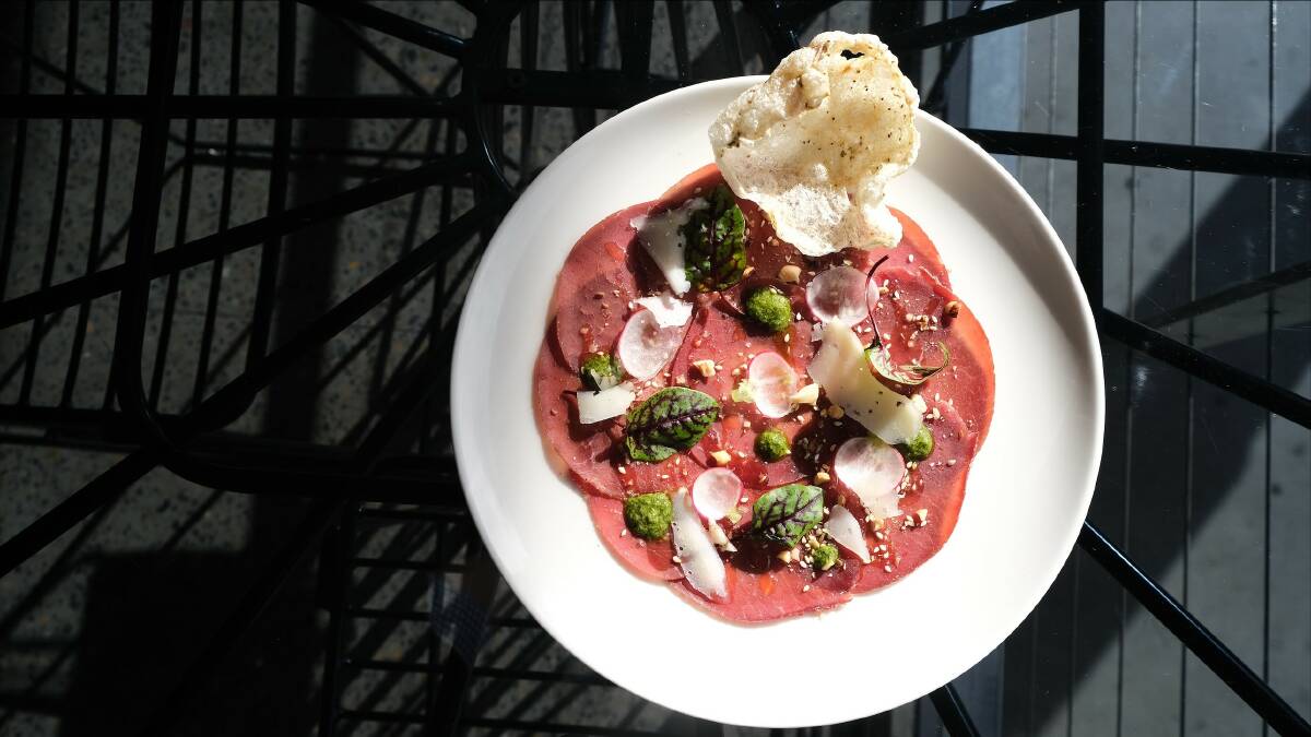 TOP NOTCH: The ABSF event starred a beef bresaola accompanied with a hazelnut dukkah, shaved pecorino cheese and salsa verde entrée.