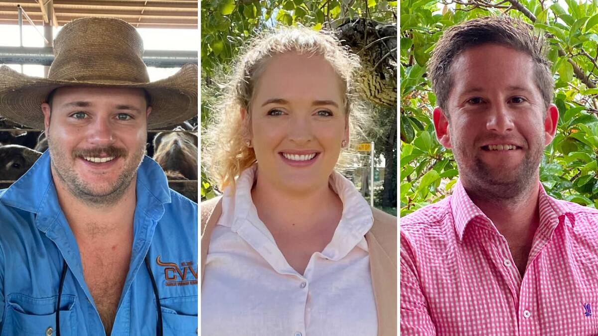 The Australian finalists in the 2023 Zanda McDonald Award: Charles Vaughan, Sarah Groat and Mitch Highett. 