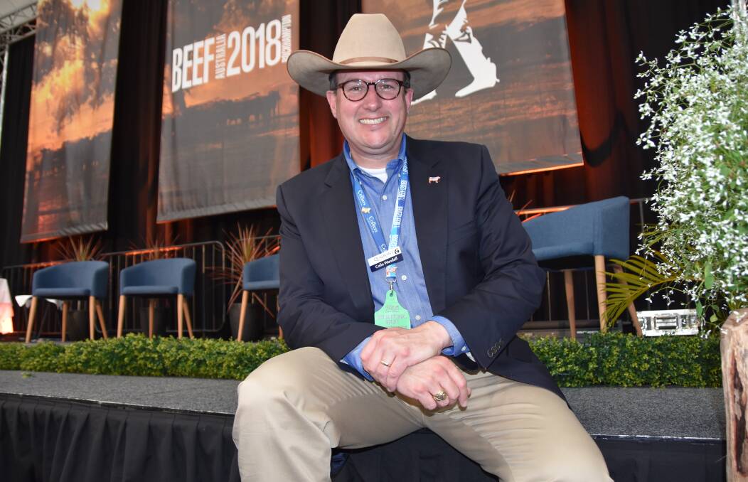 US National Cattleman's Beef Association's Colin Woodall, based in Washington, at the last Beef Australia in Rockhampton.