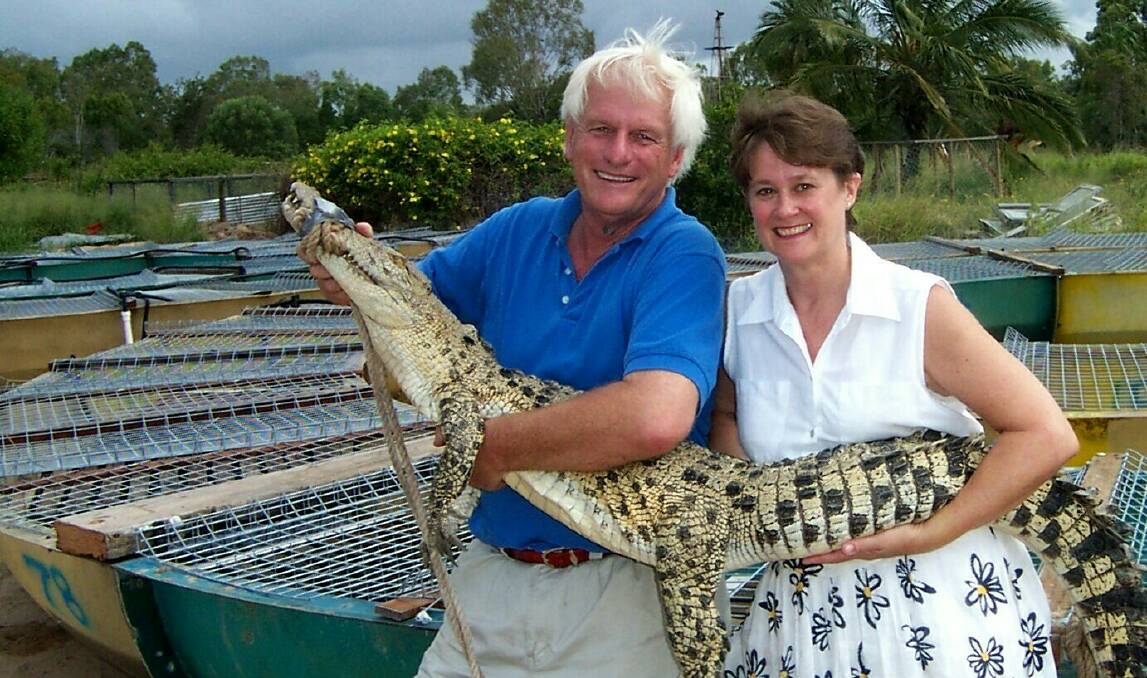 Queensland crocodile farmers John and Lillian Lever.
