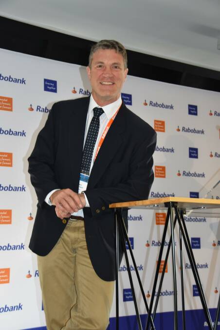 Rabobank senior protein analyst Angus Gidley-Baird at Beef Australia. 