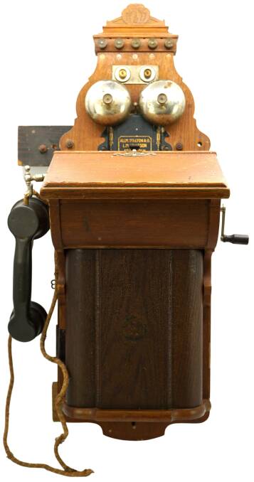 Original wall mounted telephone.