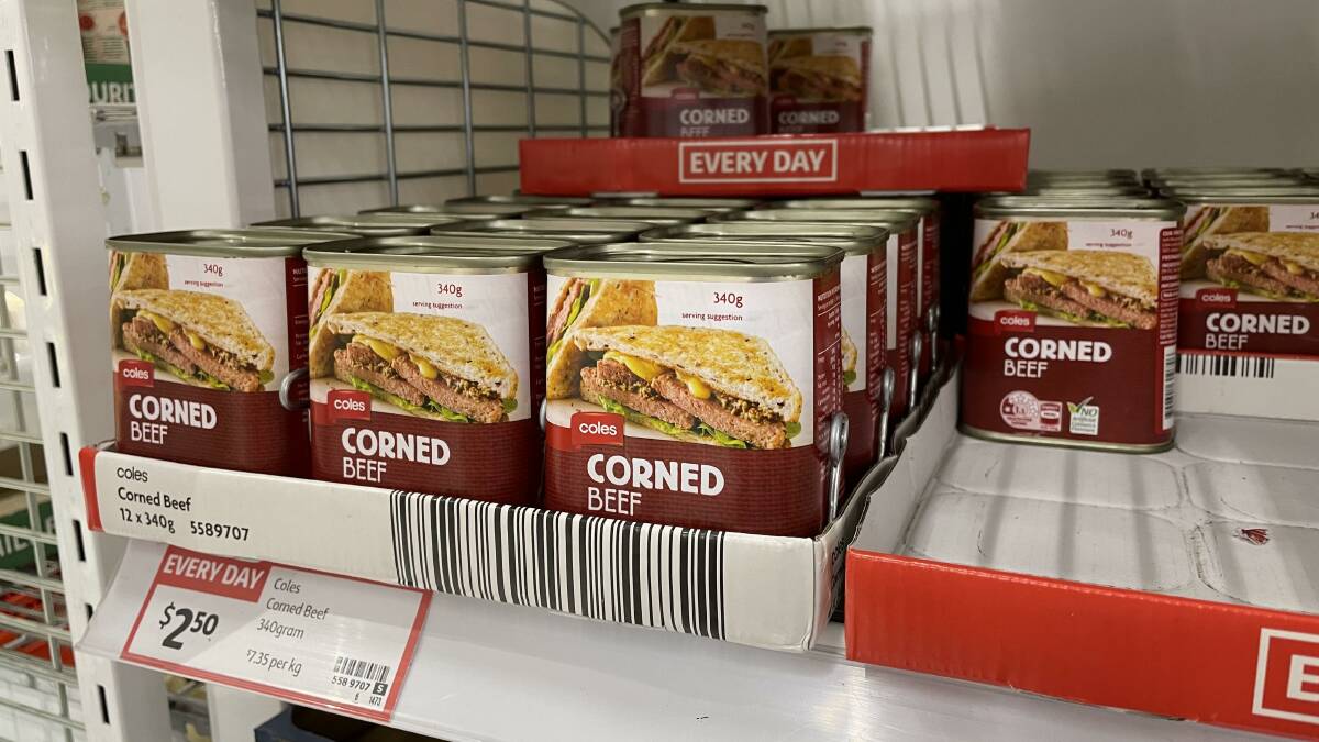 BARGAIN MEAT: These 340 gram cans of corned beef selling for $2.50 come from Brazil, where biosecurity risks have been identified.