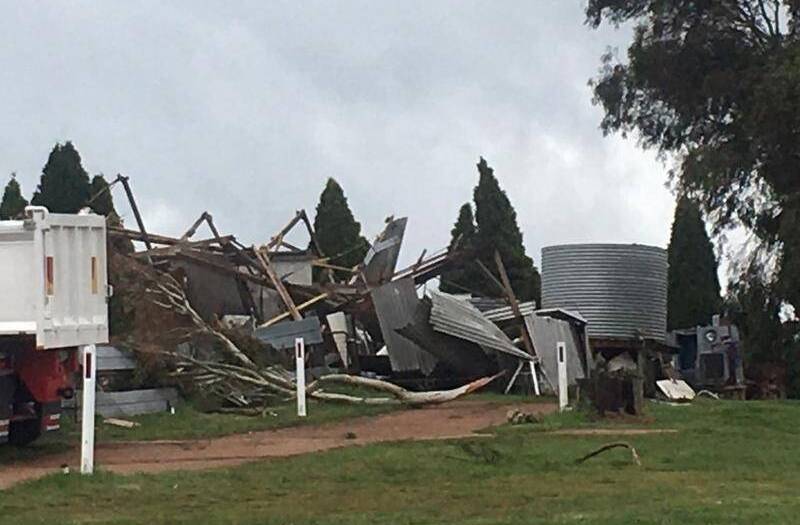 Three people were injured when a tornado ripped through central west NSW yesterday.