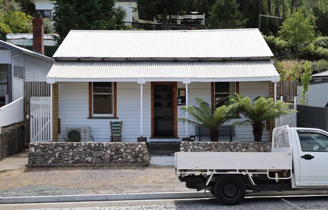 Just $230,000 is being asked for this three-bedroom home in Queenstown, Tasmania. Picture: Harcourts West Coast.