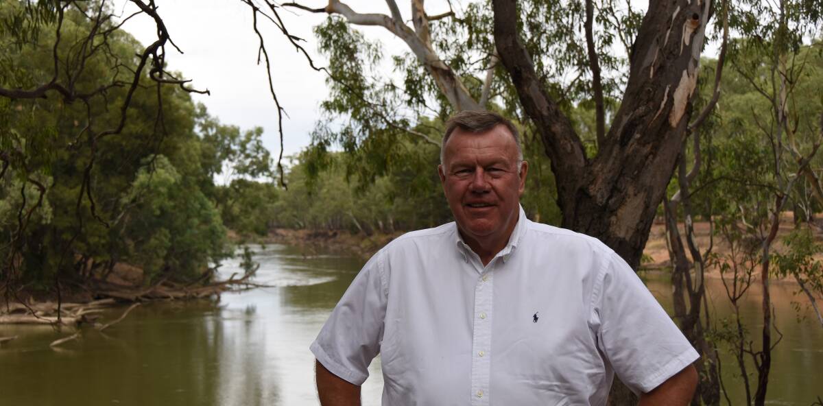 Former Colly Cotton and AACo boss David Farley stands on the banks of his beloved Murrumbidgee River, he says it is time for a rethink of the Murray Darling Basin Plan.