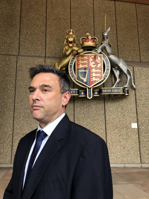 LHD Lawyers managing director Matthew Berenger outside the Federal Court on Wednesday afternoon. The class action of more than 50 applicants was lodged yesterday. Photo: James Gallaway