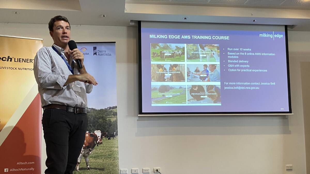 NSW DPI's Nicolas Lyons was the guest speaker at the DairySA Central Conference in Victor Harbor.