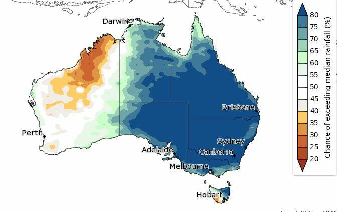 The BOM's spring outlook, from September to November is good viewing for farmers in eastern Australia.