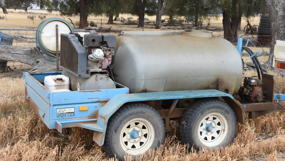 OPPORTUNISTIC: Fuel carts left in the paddock may be targeted by thieves given the high price of fuel currently.