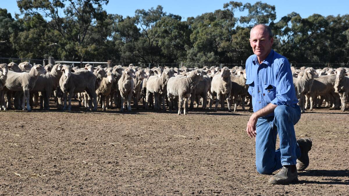 Ian Milliken, and son, Ben, run 6000 breeding ewes on their 13,200-hectare property at Wanganella. Photo by Joely Mitchell.