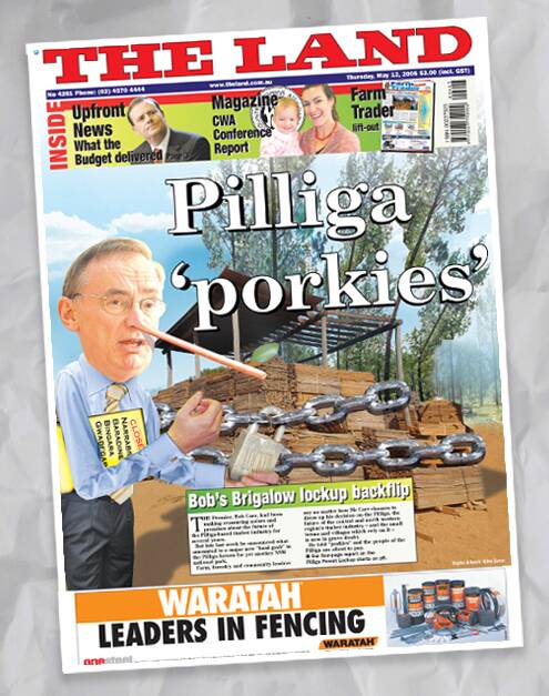 It wasn't all 'Pilliga porkies', but who knew?