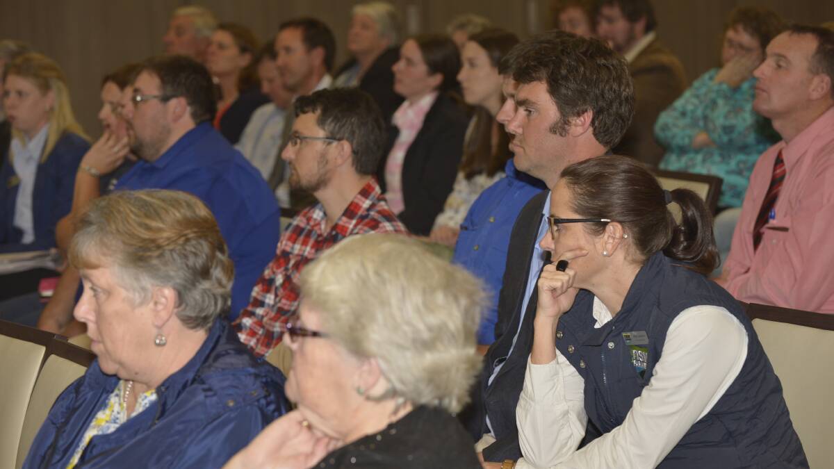 TUNED IN: The 90-strong audience which attended the Armidale forum recently.