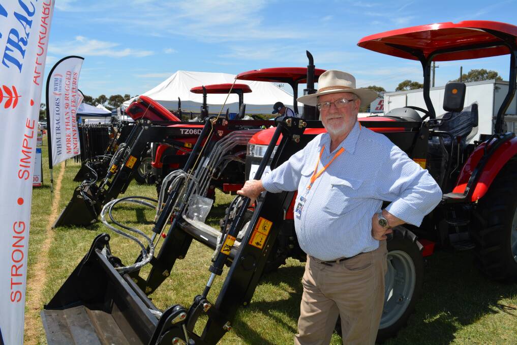 John Lamb, of Weir and Harrod Machinery, said a lot of customers had questions about the benefits of a new machine over buying second-hand.