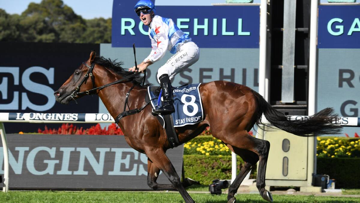 Stay Inside (and Tommy Berry) win last year's Golden Slipper, which is now worth $5million. Photo: Steve Hart