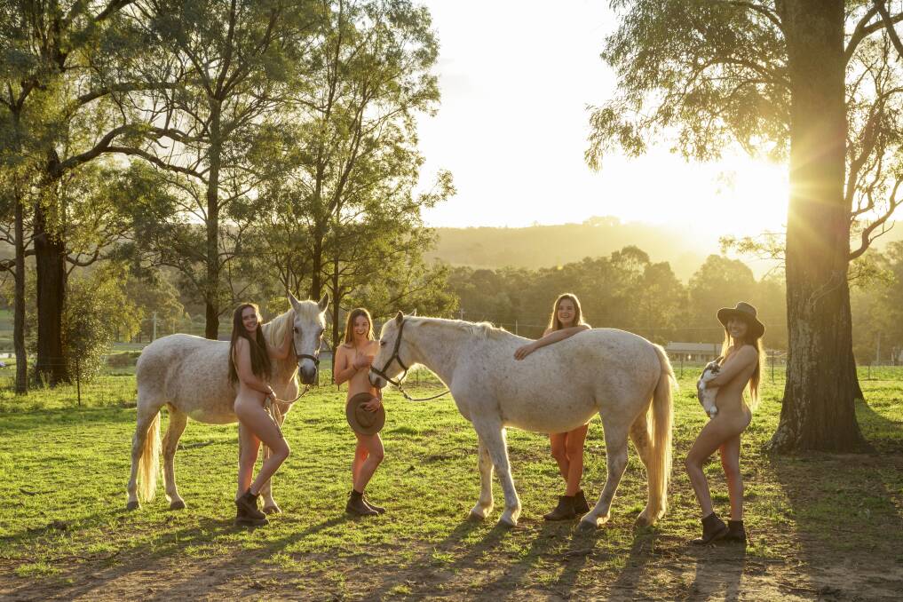 Sydney University veterinary students posed nude for their charity calendar in what has become an annual tradition.