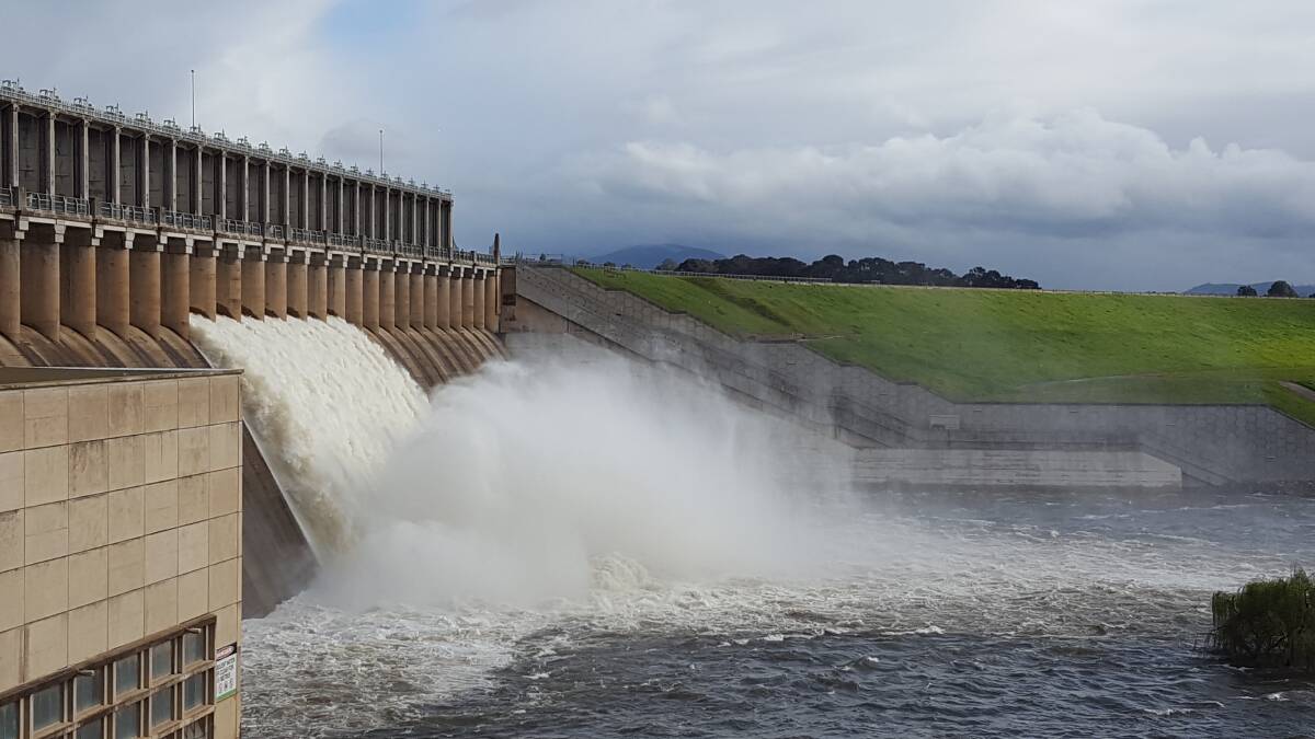 ALMOST THERE: The Hume Dam is now at 80 per cent capacity and the Murray-Darling Basin Authority is confident it will fill this year. It spilled in September 2016.