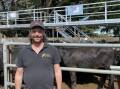 STEER SELLER: Brendan Hauke sold 20-month old Angus steers.