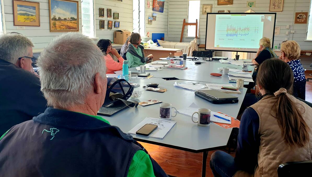 Western Queensland Beef Research committee members taking in some of the latest research findings being undertaken with implications for the industry's rangelands producers. Photo: Sally Gall