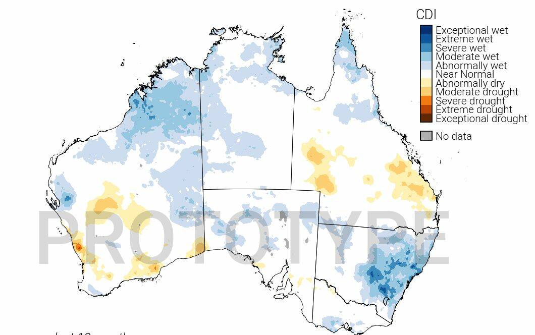 Australia's combined drought indicator shows that much of Queensland has experienced near-normal or abnormally dry conditions in the 12 months to April 2021.