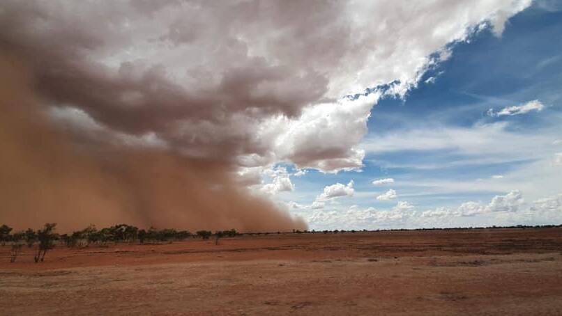 Tarsha Shaw captured this 'Bedourie' dust storm near Boulia at the start of the year.